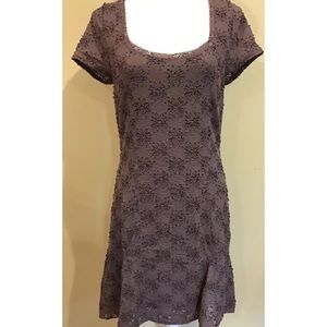 Free People Dress Floral Lace Mauve